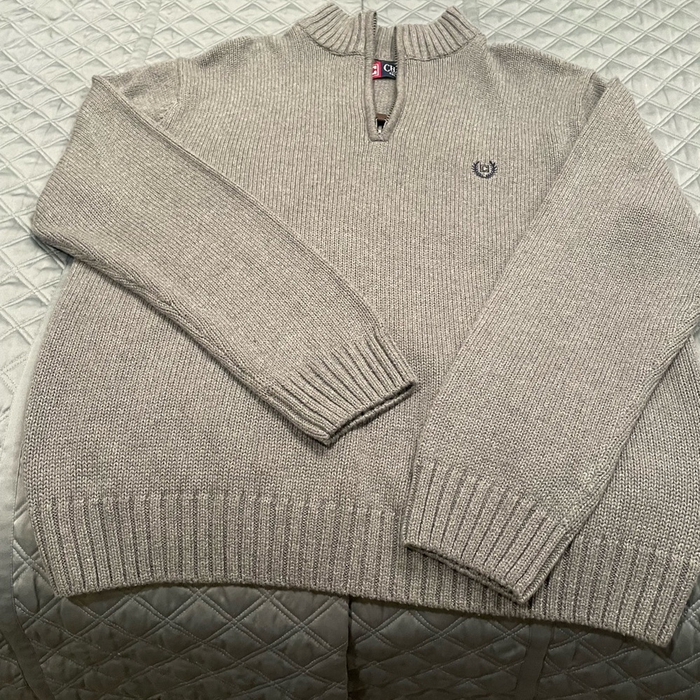 Ralph Lauren Chaps half zip sweater, large